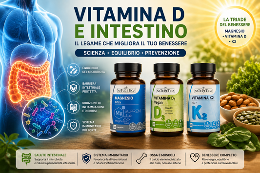 Vitamina D e intestino: perché una carenza può peggiorare disbiosi, permeabilità intestinale e infiammazione