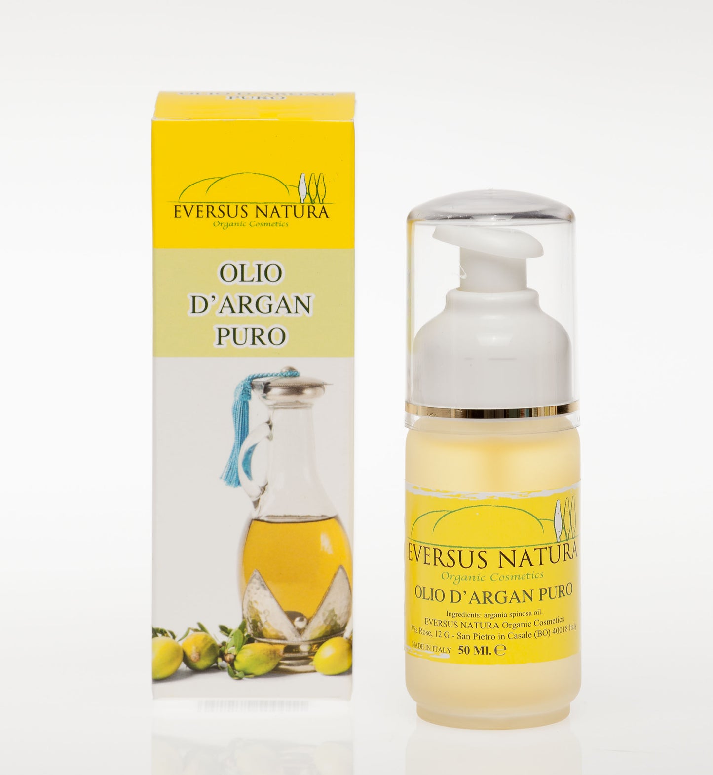 Olio d’Argan Puro 50ml - Eversus Natura | Cosmetica Bio Made in Italy
