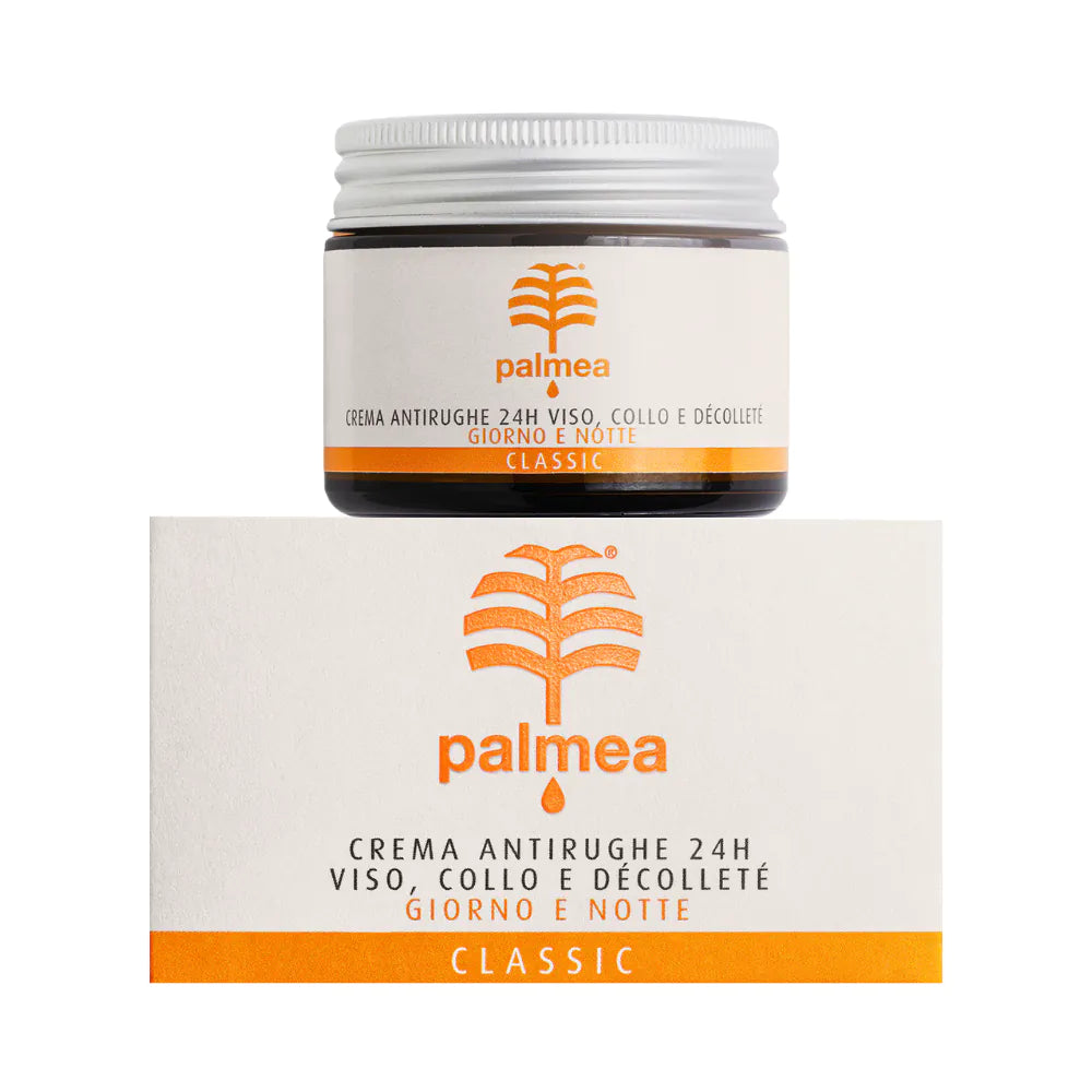Palmea Crema Antirughe 24H – Viso, Collo e Décolleté (Classic)